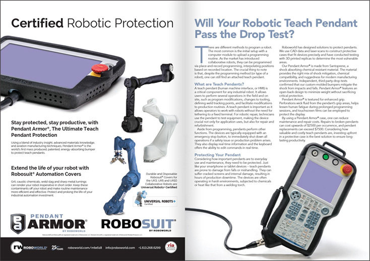 Roboworld Industrial Robot Protection case study ad